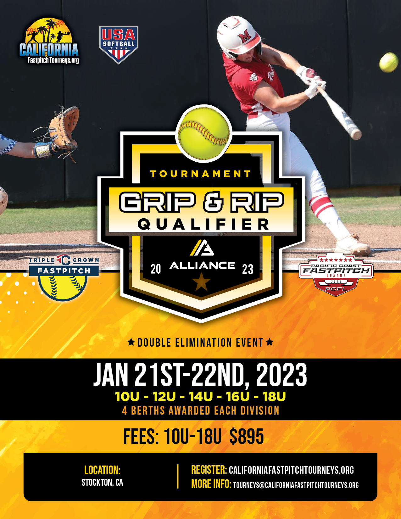 Grip & Rip Alliance Qualifier Flier – California Fastpitch Tourneys